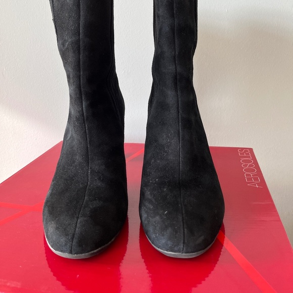 Aerosoles (8US/6EU) suede above-the-ankle boots with "heel rest comfort" - Picture 6 of 16